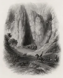 Sir Charles Napier verfolgt die Räuberstämme in Indien